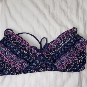 The back bikini top with never worn